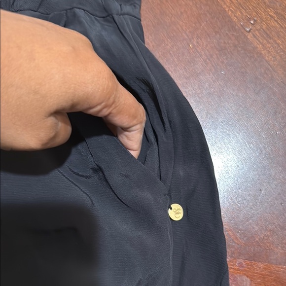 Anthropologie scotch & Soda Black Jumpsuit with Patterned Tie - Picture 6 of 16